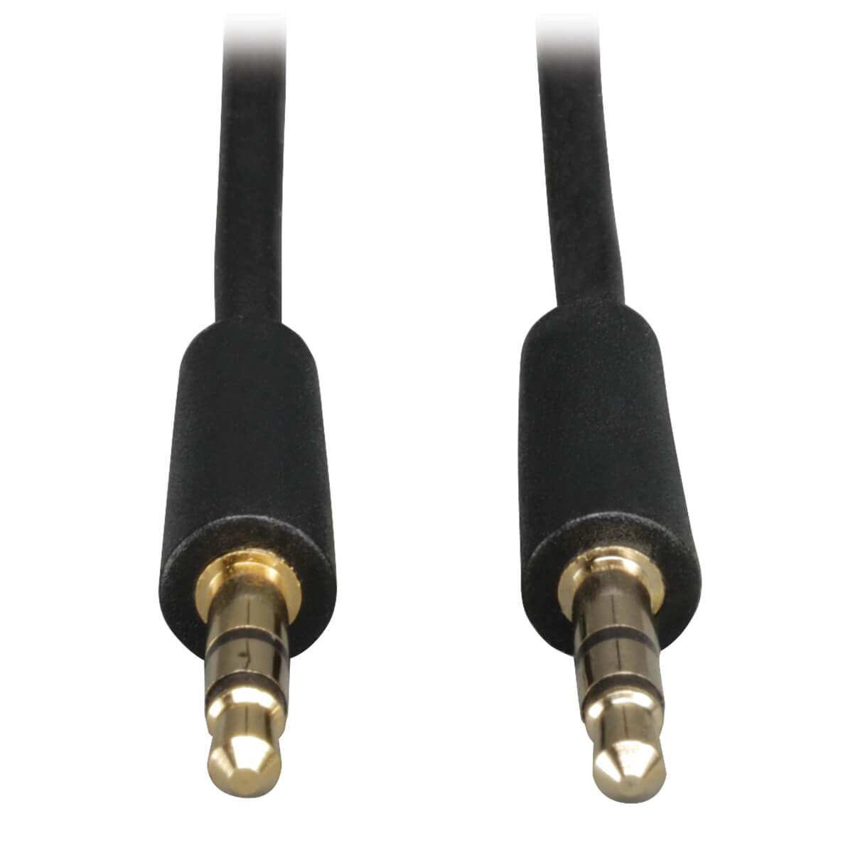 Tripp Lite P312-001 3.5Mm Mini Stereo Audio Cable For Microphones, Speakers And Headphones (M/M), 1 Ft. (0.31 M)