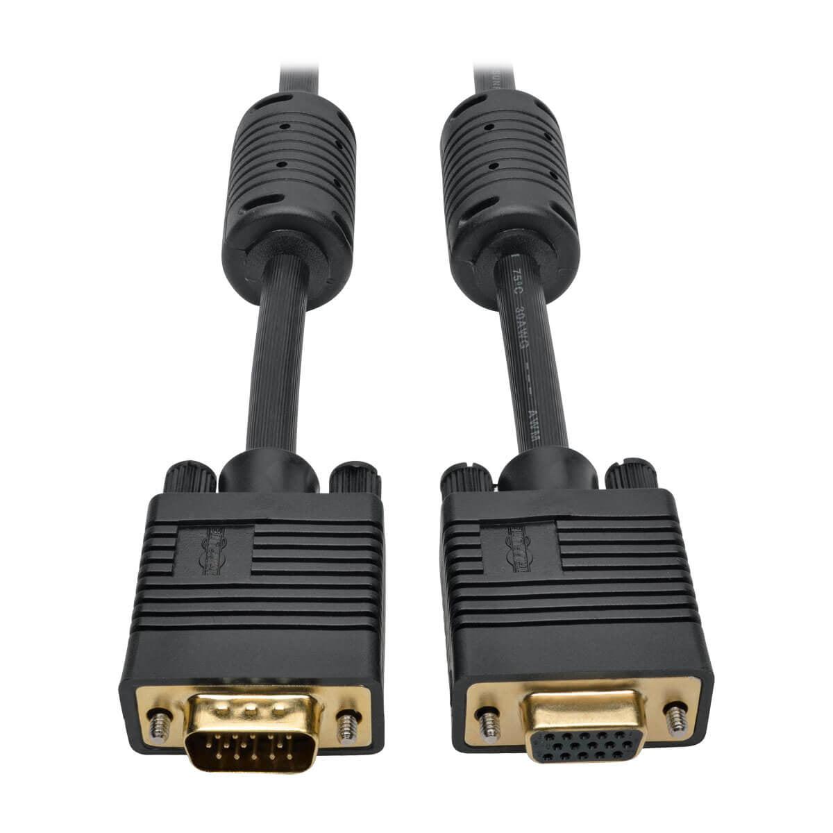 Tripp Lite P500-003 Vga High-Resolution Rgb Coaxial Cable (Hd15 M/F)), 3 Ft. (0.91 M)