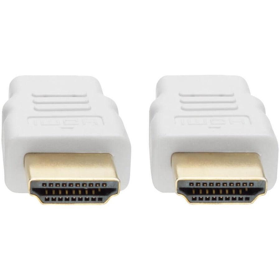 Tripp Lite P568-010-Wh High-Speed Hdmi Cable (M/M) - 4K, Gripping Connectors, White, 10 Ft. (3.1 M)