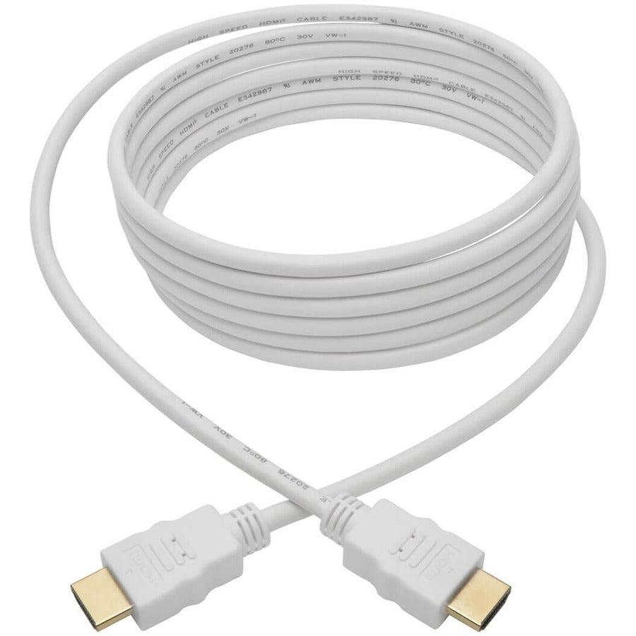Tripp Lite P568-010-Wh High-Speed Hdmi Cable (M/M) - 4K, Gripping Connectors, White, 10 Ft. (3.1 M)