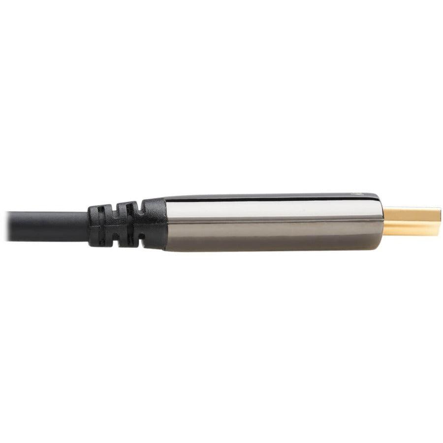 Tripp Lite P568F-30M-8K6 8K Hdmi Plenum-Rated Fiber Active Optical Cable (Aoc) - 8K Uhd @ 60 Hz, Hdr, M/M, Black, 30 M