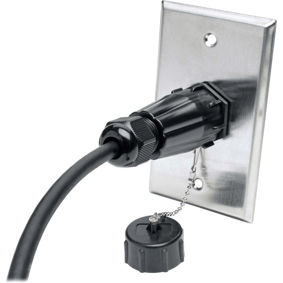 Tripp Lite P569-000-Ff-Ind 4K Hdmi Coupler With Ethernet (F/F), Industrial High Speed, 4K 60 Hz, Hdr, Ip68 Rated, Dust Cap