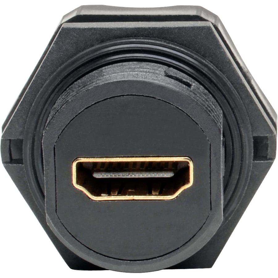 Tripp Lite P569-000-Ff-Ind 4K Hdmi Coupler With Ethernet (F/F), Industrial High Speed, 4K 60 Hz, Hdr, Ip68 Rated, Dust Cap