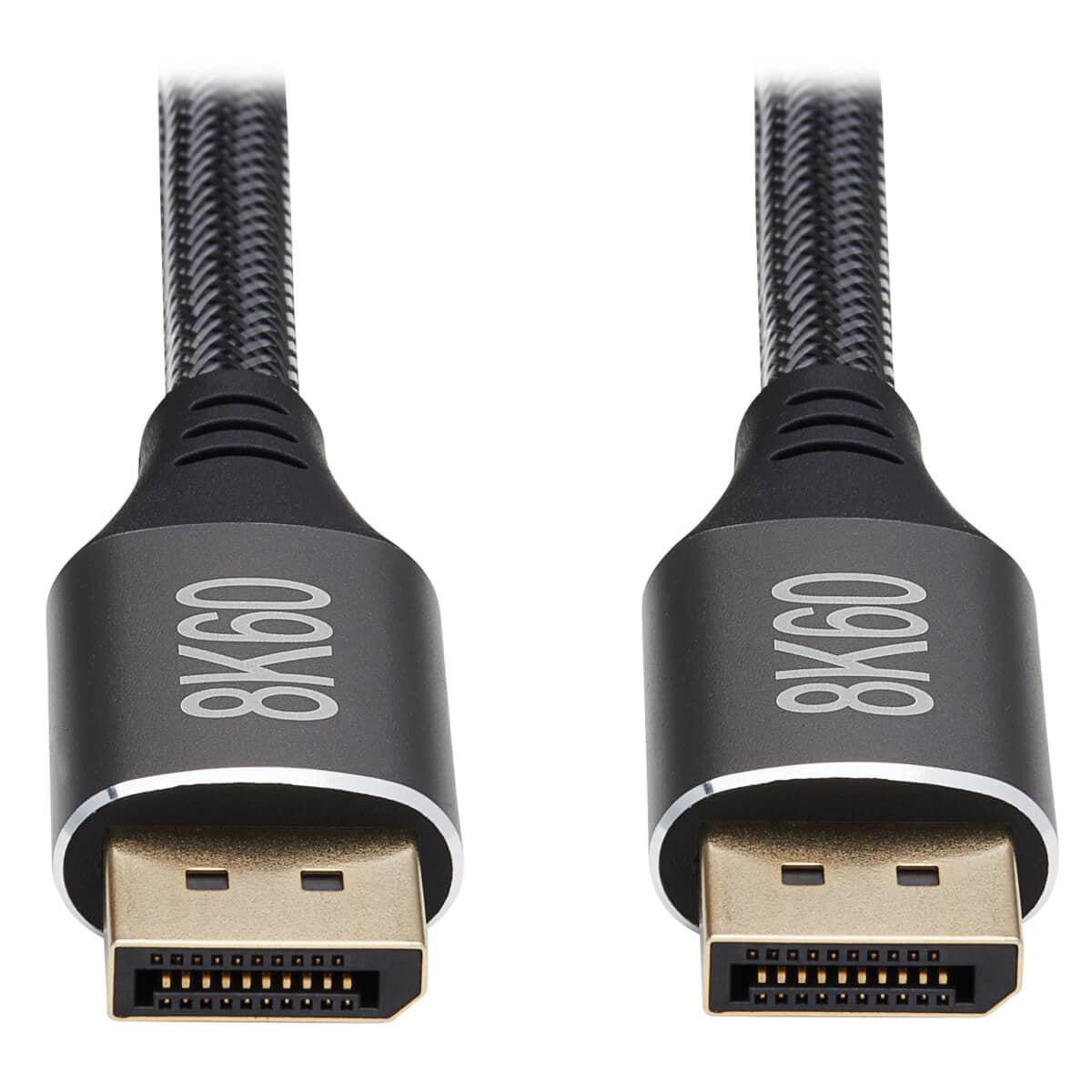 Tripp Lite P580-006-8K6 Displayport 1.4 Cable - 8K Uhd @ 60 Hz, Hdr, Hbr3, Hdcp 2.2, 4:4:4, Bt.2020, M/M, Black, 6 Ft. (1.83 M)