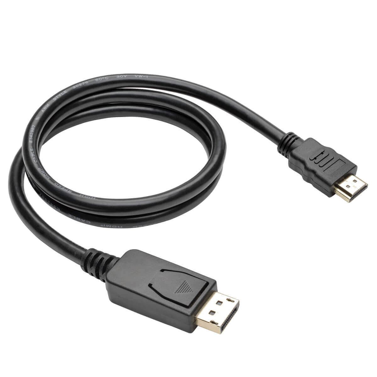 Tripp Lite P582-003-V2 Displayport 1.2 To Hdmi Adapter Cable (Dp With Latches To Hdmi M/M), 4K, 3 Ft. (0.9 M)