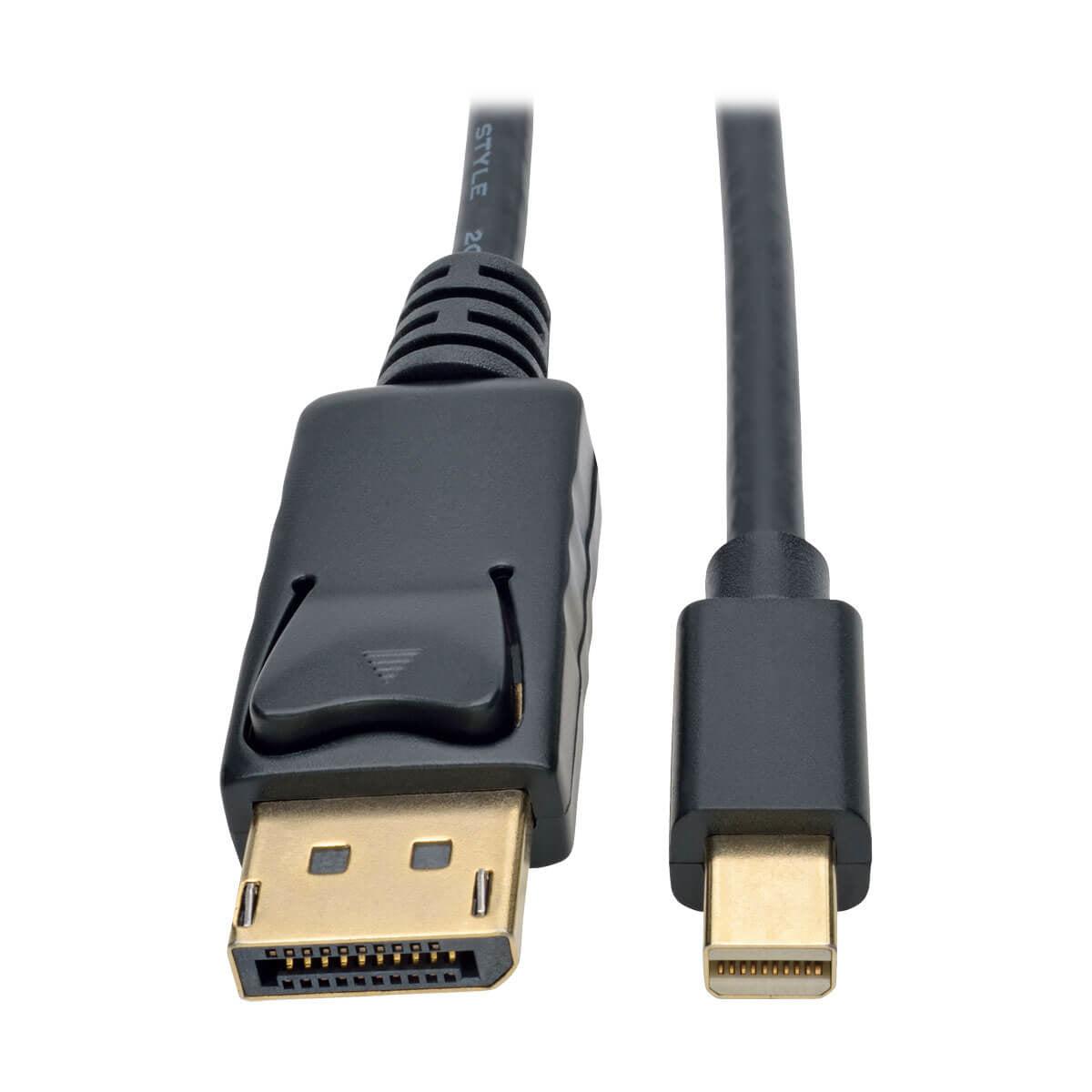 Tripp Lite P583-006-Bk Mini Displayport To Displayport Adapter Cable (M/M), 4K 60 Hz, Black, 6 Ft. (1.8 M)