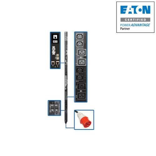 Tripp Lite Pdu3Xevsr6G63A 28.8Kw 220-240V 3Ph Switched Pdu - Lx Interface, Gigabit, 24 Outlets, Iec 309 63A Red 380-415V Input, Outlet Monitoring, Lcd, 1.8 M Cord, 0U 1.8 M Height, Taa