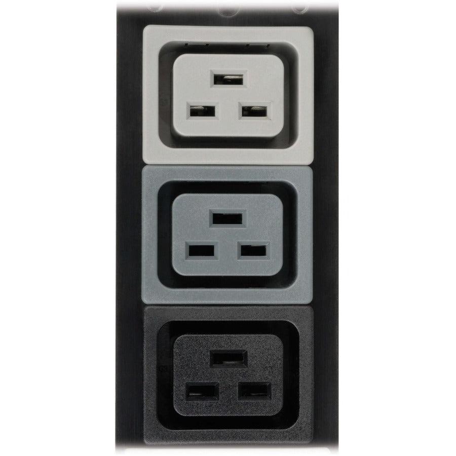 Tripp Lite Pdu3Xv6G20 11.5Kw 3-Phase Basic Pdu - 45 208-240V Outlets (36 C13, 9 C19), Iec 309 16/20A Red 360-415V Input, 6 Ft. Cord, 70 In. 0U, Taa