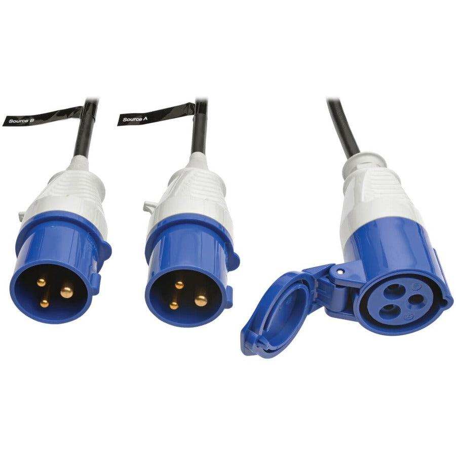 Tripp Lite Pdumnh16Hvat 3.8Kw Single-Phase Monitored Automatic Transfer Switch Pdu, 2 200-240V Iec309 16A Blue Inputs, 1 Iec309 16A Blue Outlet, 1U