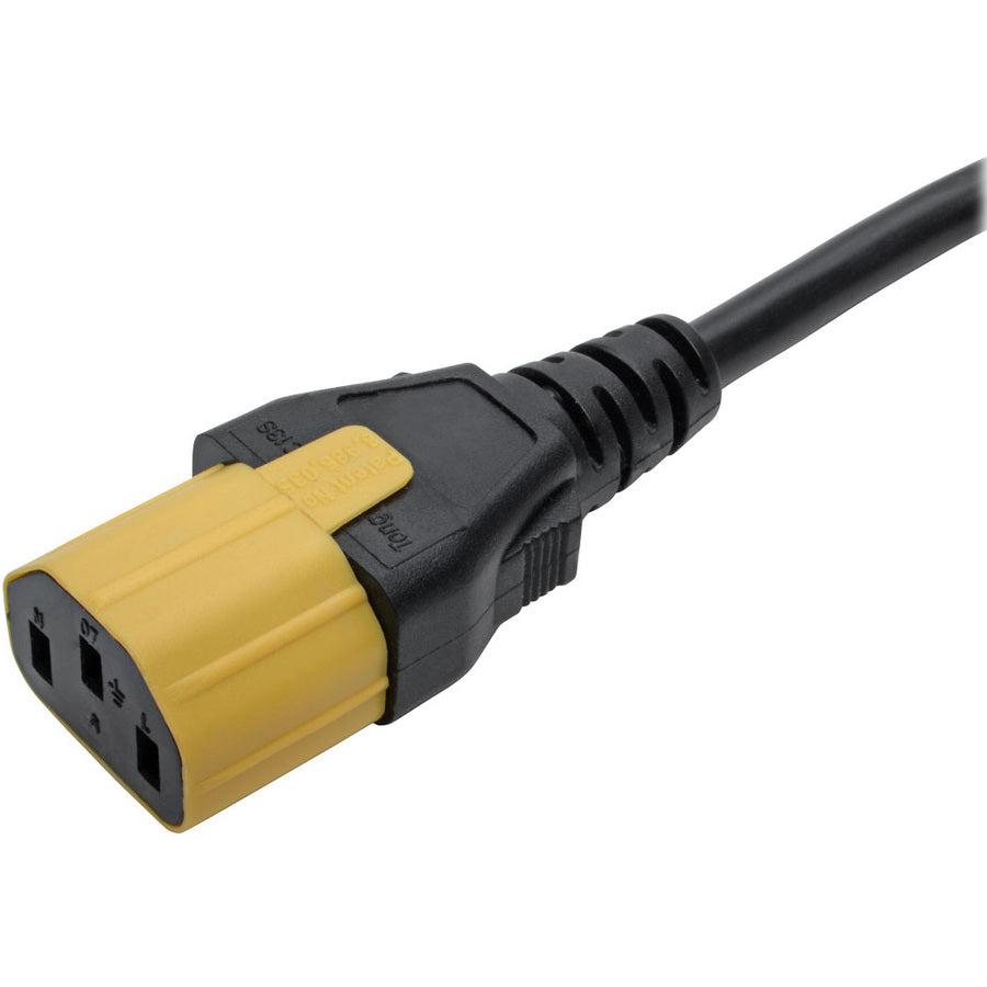 Tripp Lite Plc14Yw Plug-Lock Inserts, C13 Power Cord To C14 Outlet, Yellow, 100 Pack