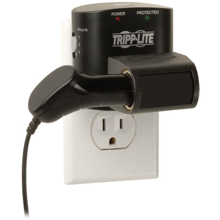 Tripp Lite Protect It! 1-Outlet Surge Protector, Direct Plug-In, 350 Joules, Timer Selection Switch