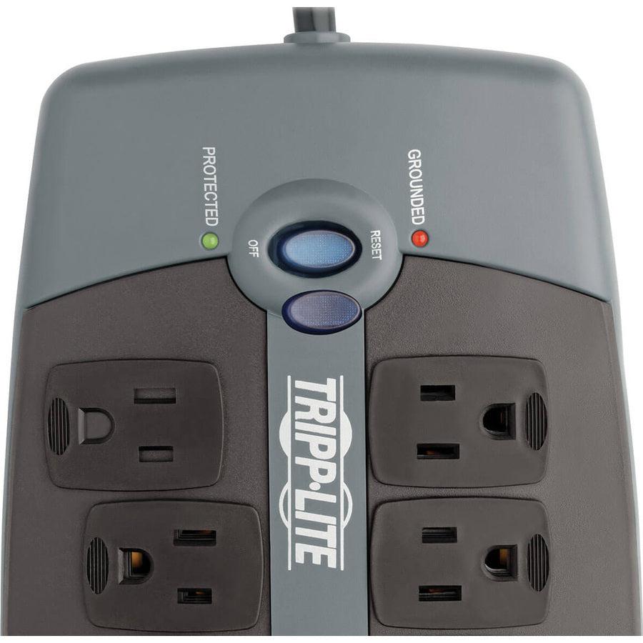 Tripp Lite Protect It! 10-Outlet Surge Protector, 8-Ft, Cord, 2395 Joules, Tel/Modem Protection