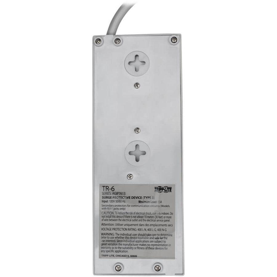 Tripp Lite Protect It! 6-Outlet Super Surge Alert Protector, 6-Ft. Cord, 2420 Joules