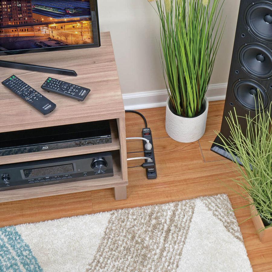 Tripp Lite Protect It! 6-Outlet Surge Protector, 6-Ft. Cord, 360 Joules, 1 Diagnostic Led, Black Housing