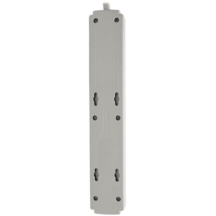 Tripp Lite Protect It! 6-Outlet Surge Protector, 8-Ft. Cord, 990 Joules, Low-Profile Right-Angle 5-15P Plug