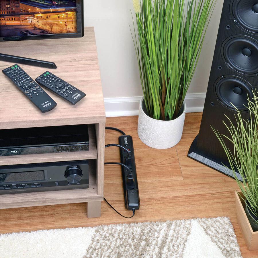 Tripp Lite Protect It! 7-Outlet Surge Protector 4-Ft. Cord, 1080 Joules, 1 Diagnostic Led, Black Housing