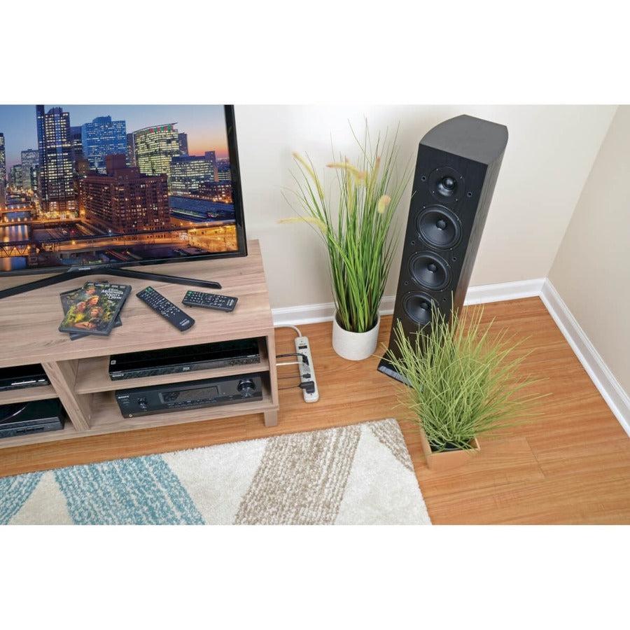 Tripp Lite Protect It! 7-Outlet Surge Protector, 6-Ft. Cord, 1080 Joules - Accommodates 1 Transformer