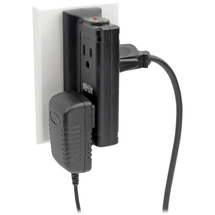 Tripp Lite Protect It! Surge Protector With 4 Side-Mounted Outlets , Direct Plug-In, 670 Joules