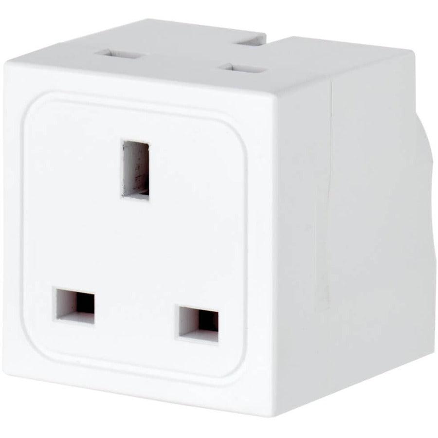 Tripp Lite Ps1B 2-Outlet Power Strip - British Bs1363A Outlets, 220-250V Ac, 13A, Direct Plug, Bs1363A Plug, White