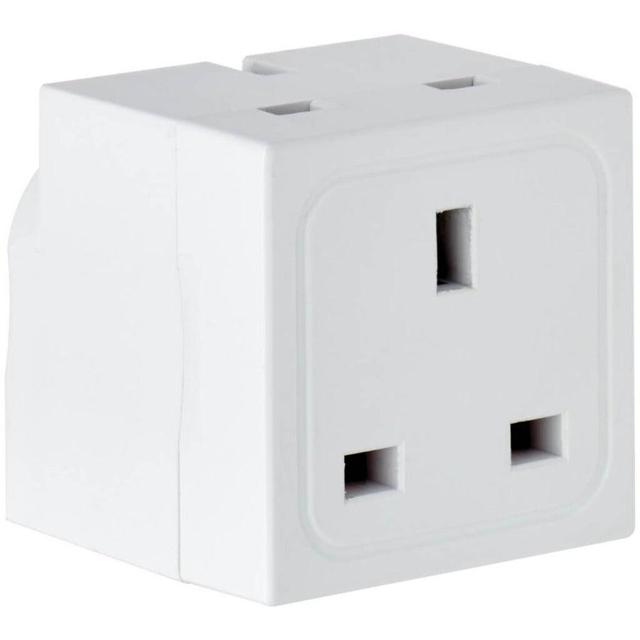 Tripp Lite Ps1B 2-Outlet Power Strip - British Bs1363A Outlets, 220-250V Ac, 13A, Direct Plug, Bs1363A Plug, White