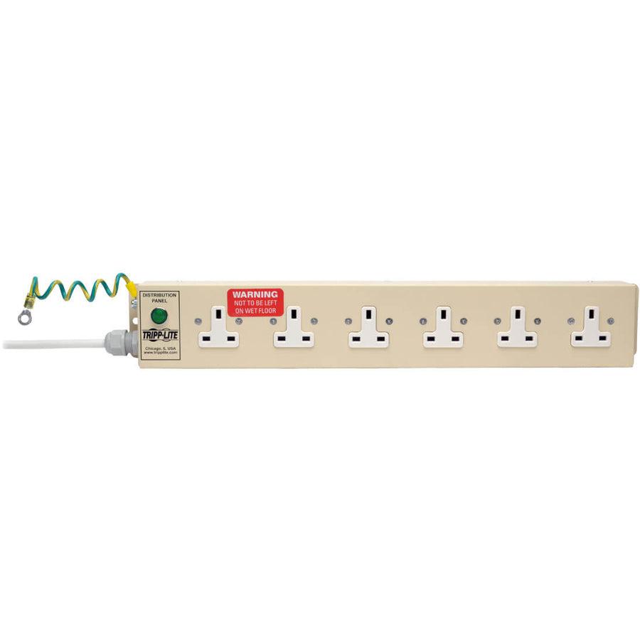 Tripp Lite Ps610Hguk Safe-It Uk Bs-1363 Medical-Grade Power Strip With 6X Uk Outlets, 3 M Cord