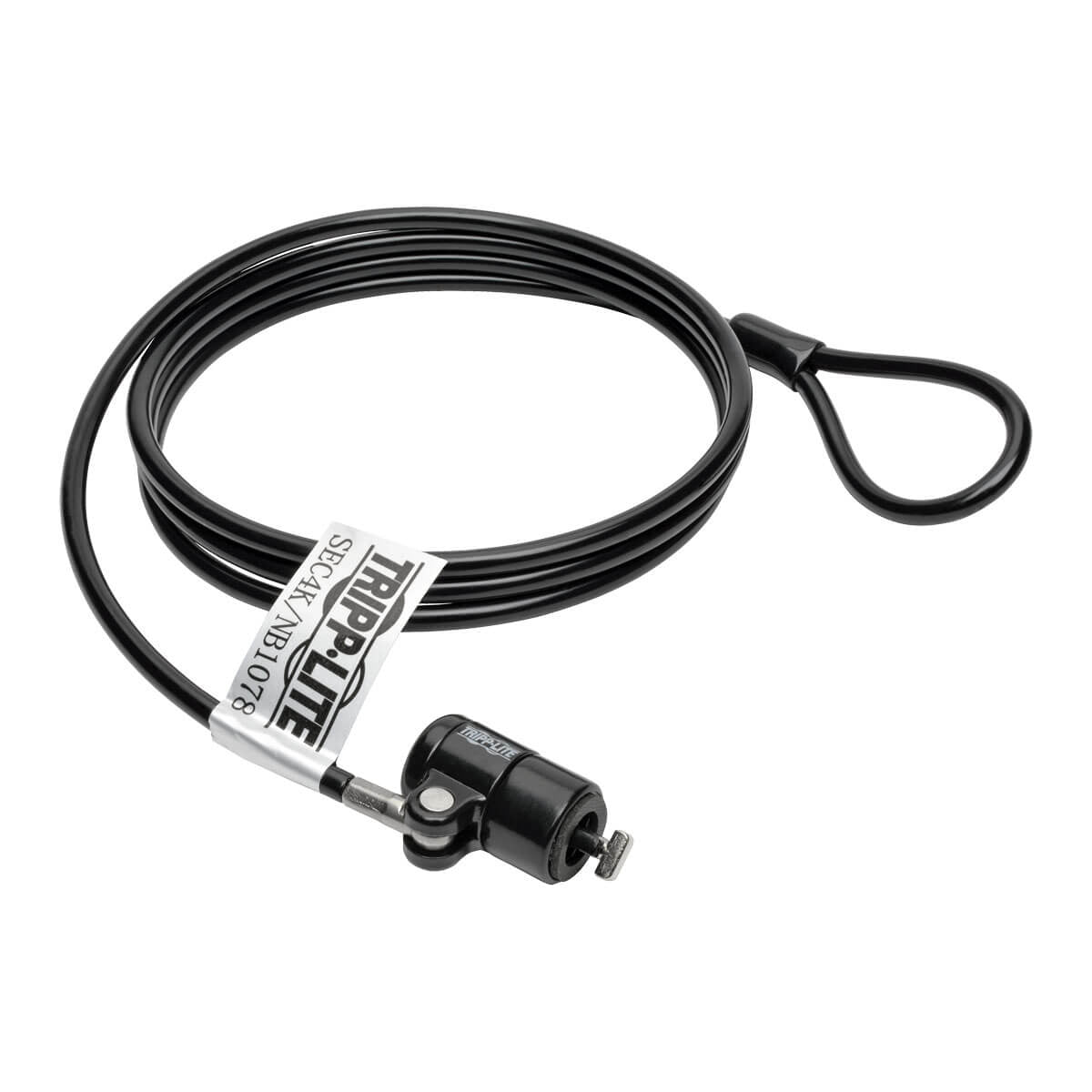 Tripp Lite Sec4K Security Lock For Laptops And Peripherals, Keyed, 4 Ft. (1.22 M) Cable