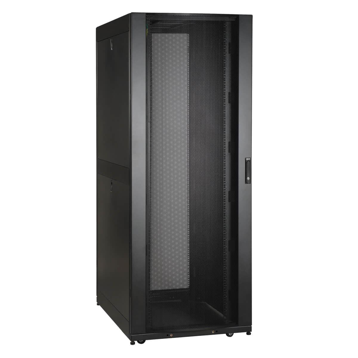 Tripp Lite Sr42Ubwdvrt 42U Smartrack Wide Standard-Depth Rack Enclosure Cabinet With Two Pre-Installed Srcablevrt3, With Sides & Doors