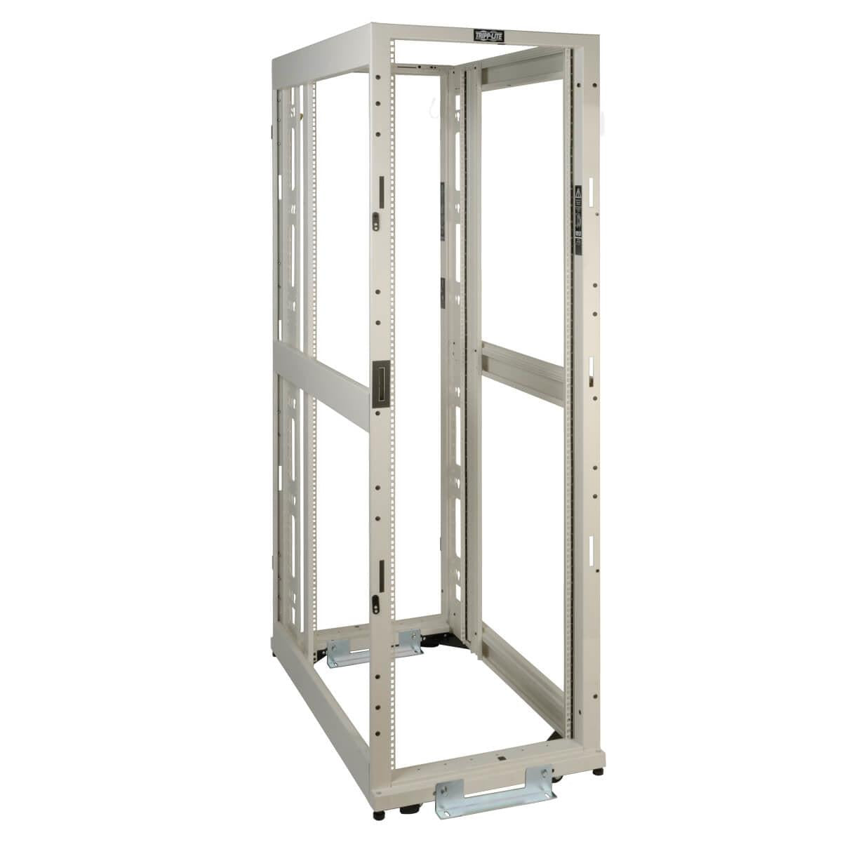Tripp Lite Sr42Uwexpndnr3 Smartrack 42U Standard-Depth 4-Post Premium Open Frame Rack, White