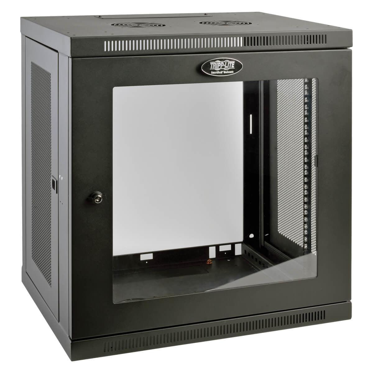 Tripp Lite Srw12Ug Smartrack 12U Low-Profile Switch-Depth Wall-Mount Small Rack Enclosure, Clear Acrylic Window