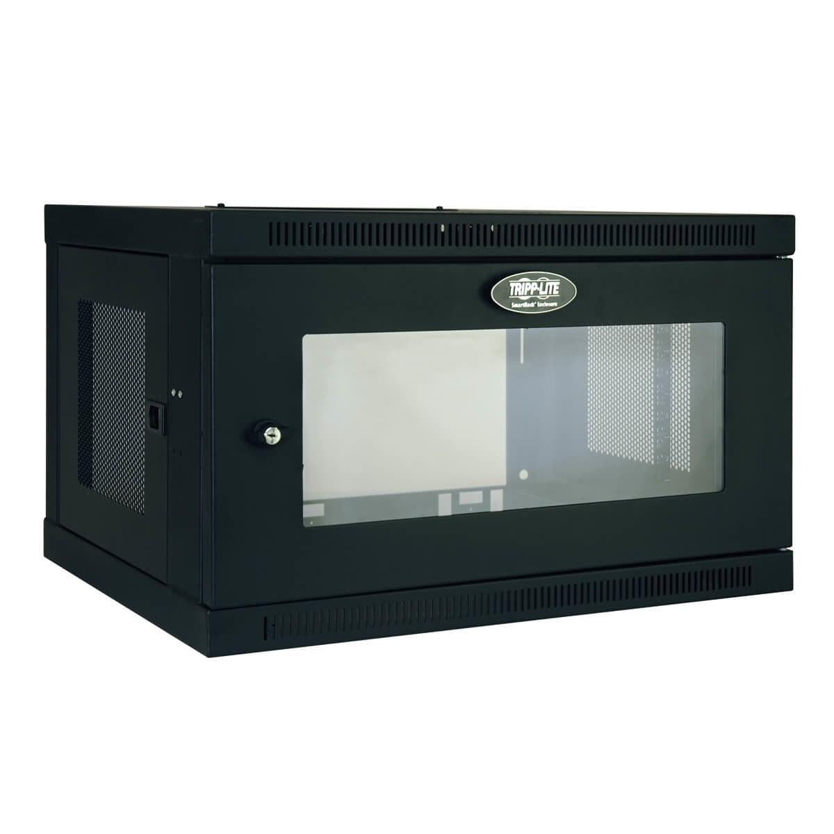 Tripp Lite Srw6Ug Smartrack 6U Low-Profile Switch-Depth Wall-Mount Mini Rack Enclosure With Clear Acrylic Window
