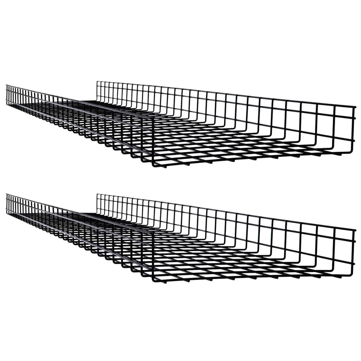 Tripp Lite Srwb18410X2Str Wire Mesh Cable Tray - 450 X 100 X 1500 Mm (18 In. X 4 In. X 5 Ft.), 2-Pack