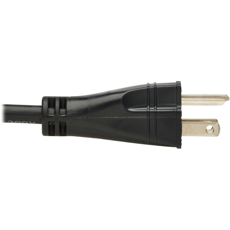 Tripp Lite Safe-It Antibacterial Hospital-Grade Extension Cord, 5-15P To 5-15R - Green Dot, 13A, 125V, 16 Awg, Black, 15 Ft. (4.6 M)