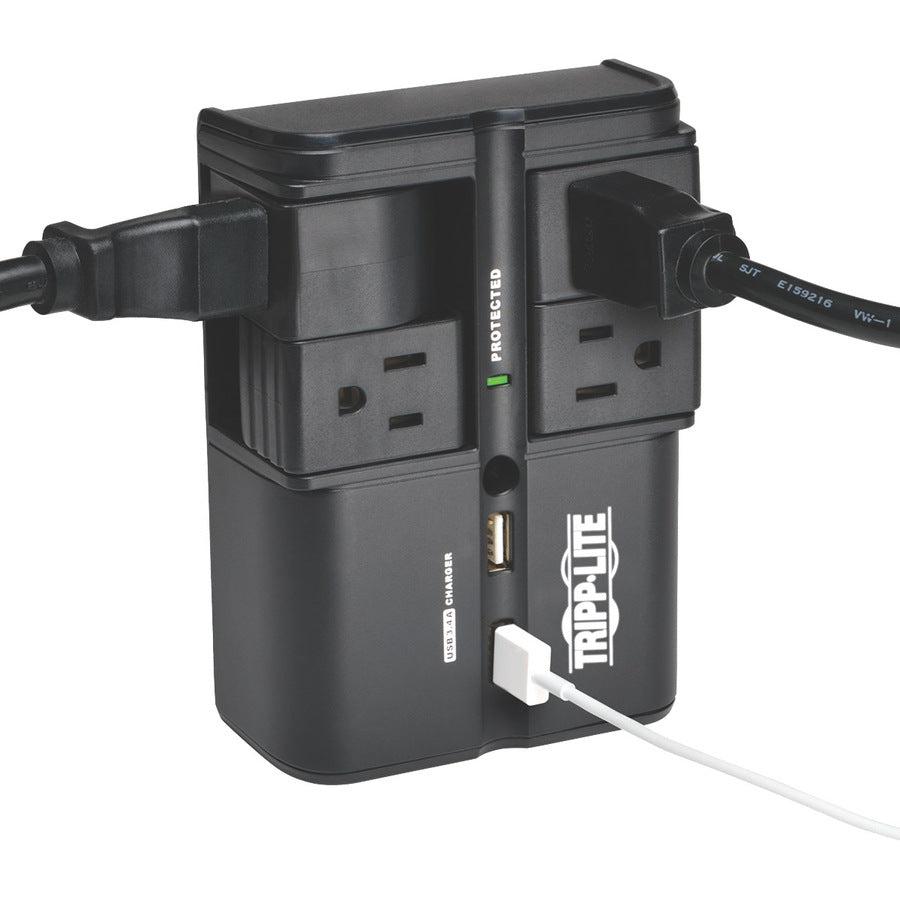 Tripp Lite Sk40Rusbb Surge Protector Black 4 Ac Outlet(S) 120 V