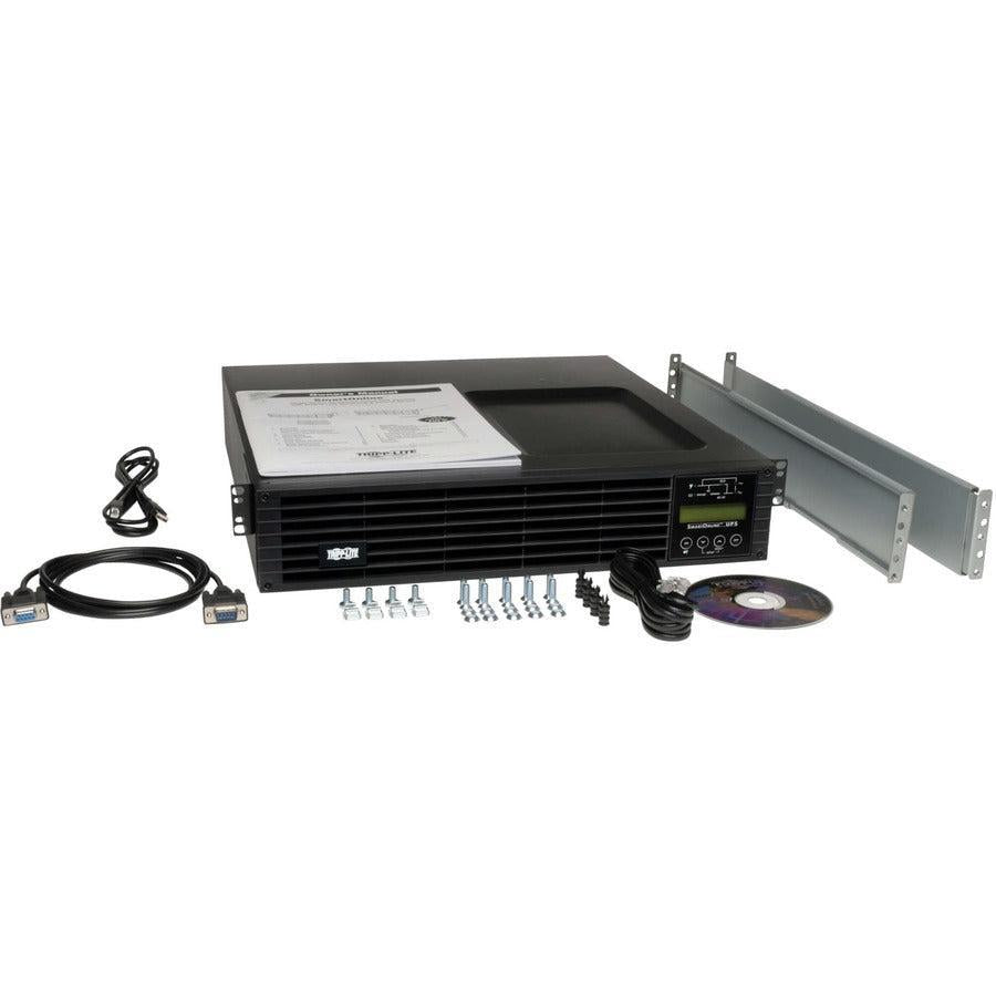 Tripp Lite SmartOnline Double-Conversion UPS - 2000VA 2U Rackmount Battery Backup | Tecisoft SU2200RTXLCD2U