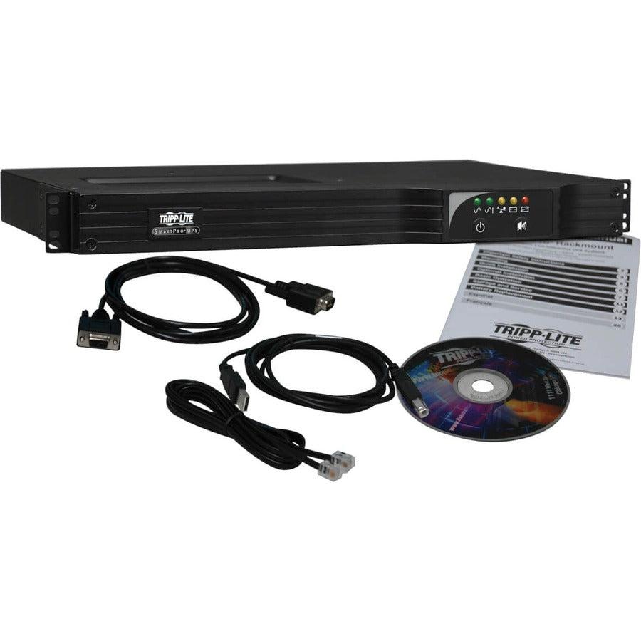 Tripp Lite SmartPro Line-Interactive UPS - 500VA 1U Rackmount Battery Backup SMART500RT1UN