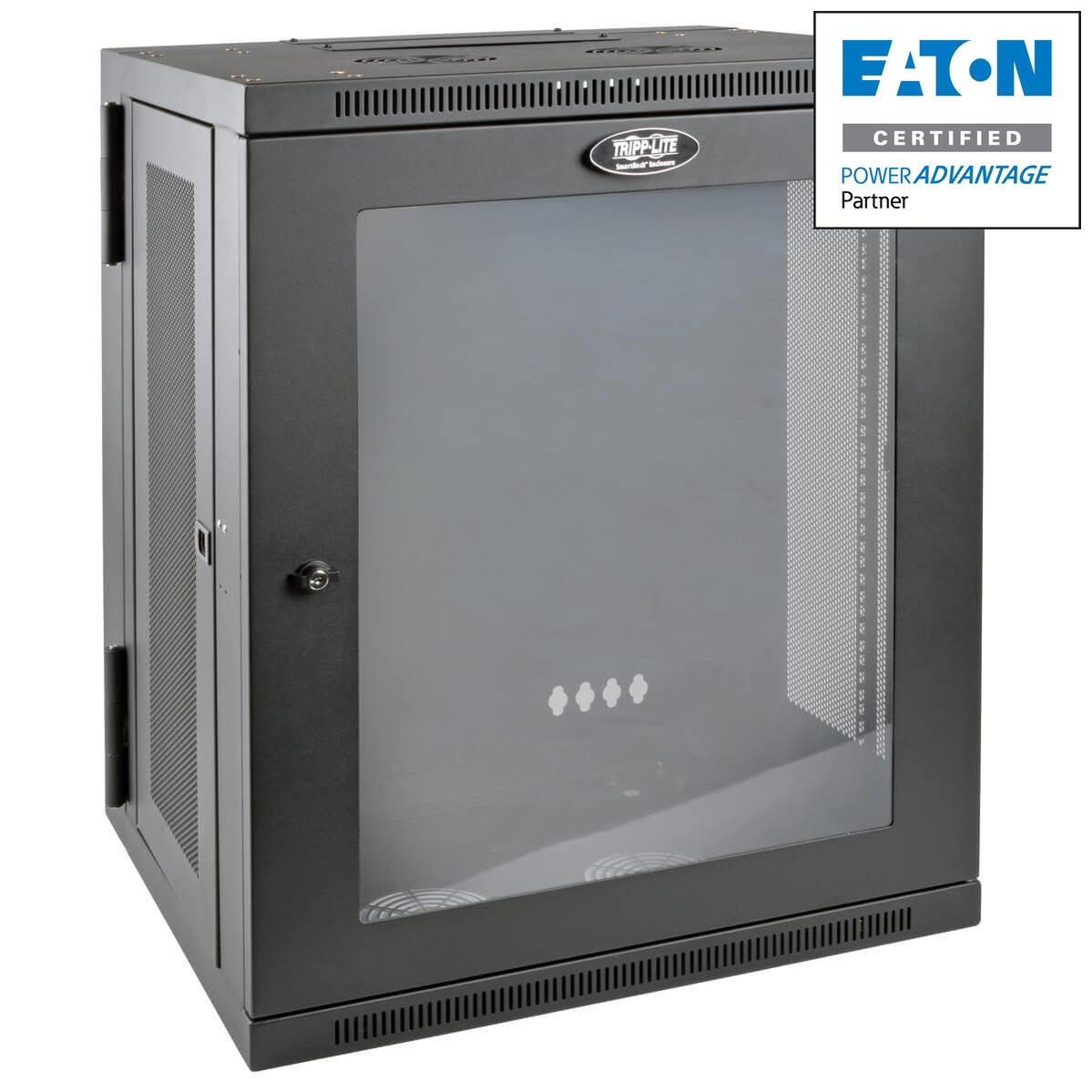 Tripp Lite SmartRack 15U Wall-Mount Rack - Switch-Depth Network Cabinet with Hinged Back | SRW15USG