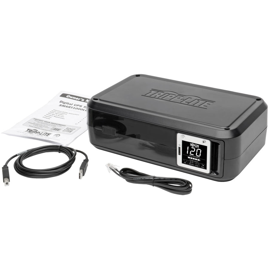 Tripp Lite Smartpro Lcd 120V 1000Va 500W Line-Interactive Desktop Ups, Avr, Tower, Usb, Tel/Dsl/Coax, 8 Outlets, Energy Star