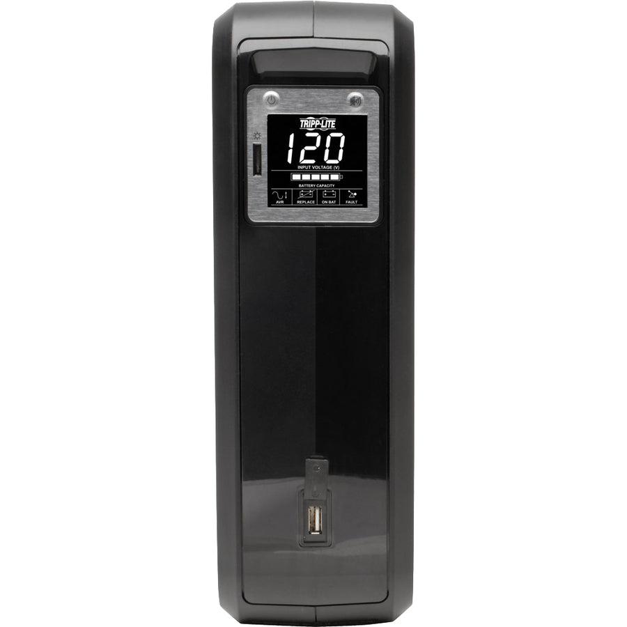 Tripp Lite Smartpro Lcd 120V 1000Va 500W Line-Interactive Desktop Ups, Avr, Tower, Usb, Tel/Dsl/Coax, 8 Outlets, Energy Star