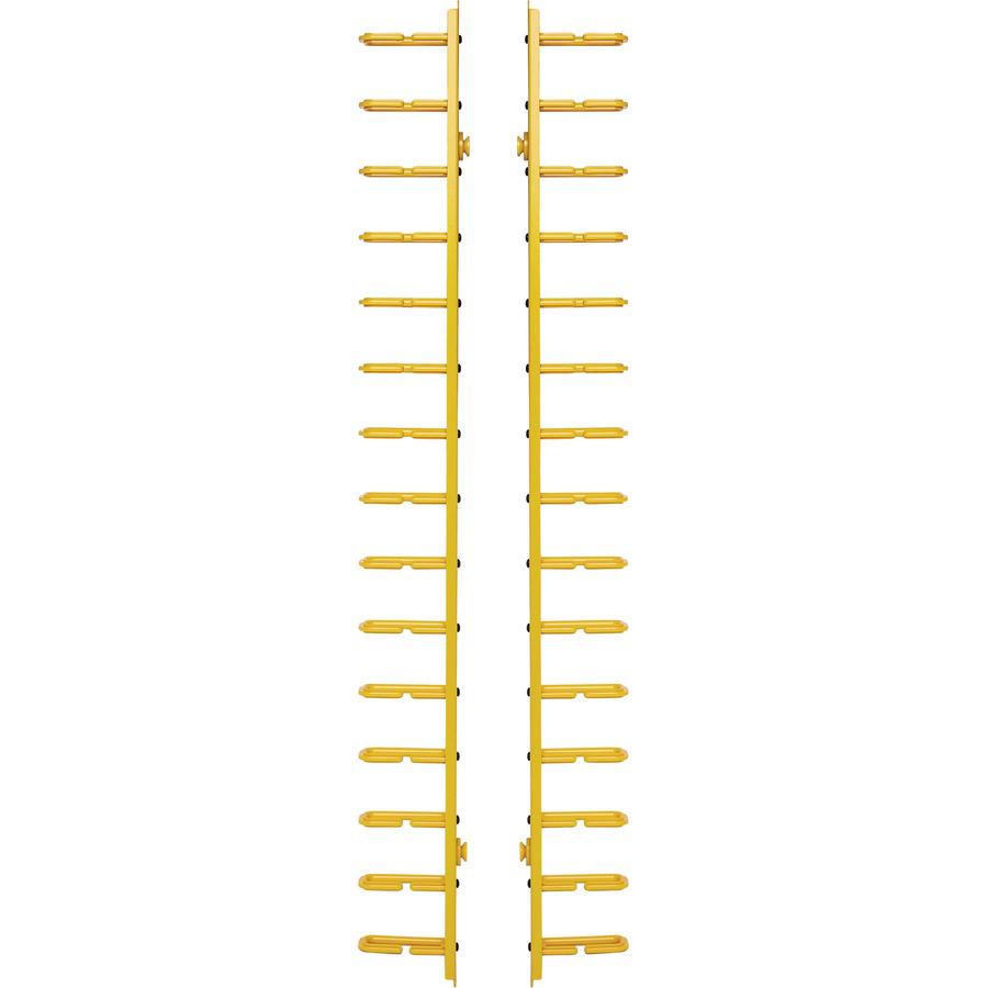 Tripp Lite Srcableringvrtf Vertical Cable Manager - Flexible Rings, Yellow, 6 Ft. (1.8 M)