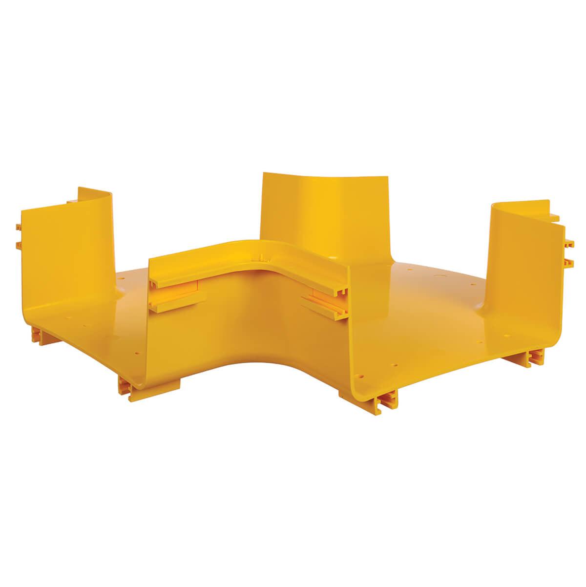 Tripp Lite Srfc10Junt4 Toolless Horizontal 4-Way Junction For Fiber Routing System, 240 Mm (10 In.)