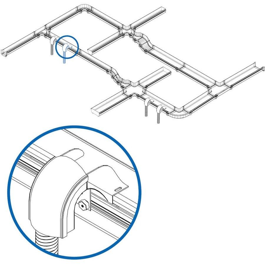 Tripp Lite Srfc4Wtrfl48 Toolless Movable Waterfall Adapter Kit With 48 In. Pipe For Fiber Routing System, 130 Mm