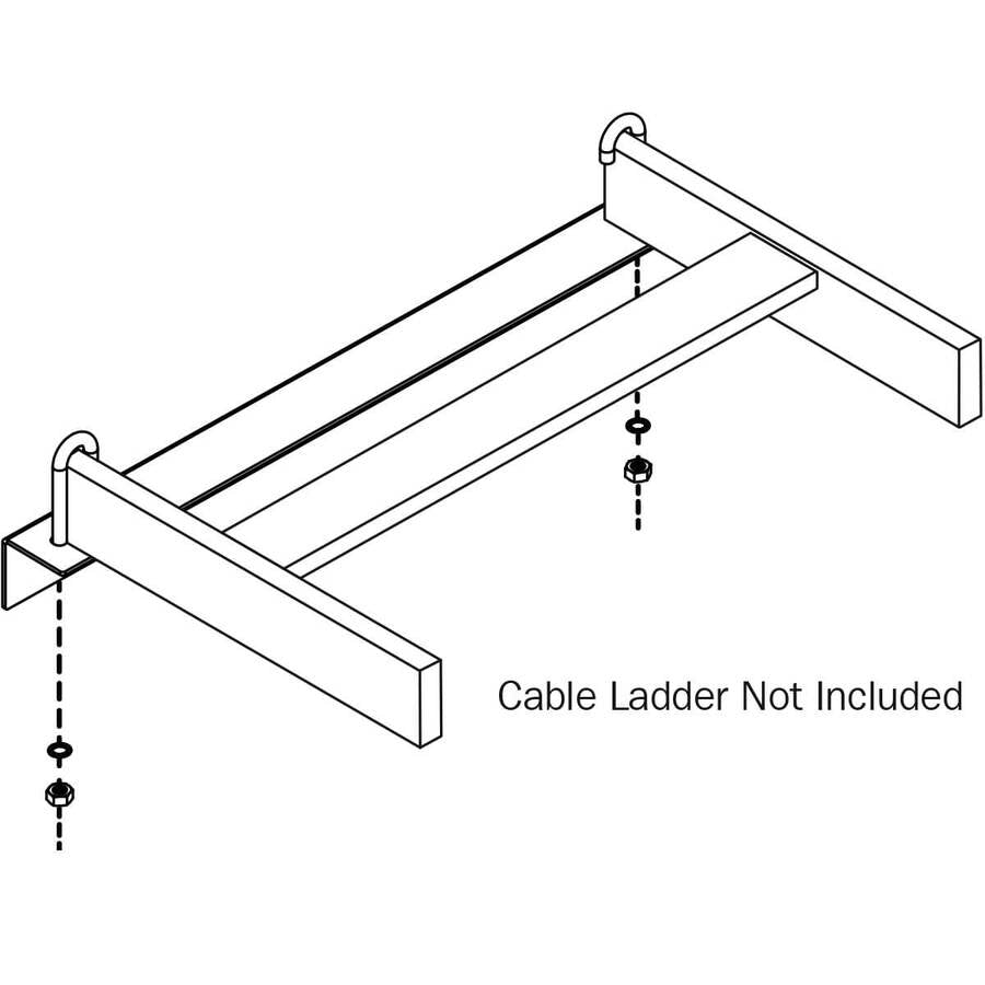 Tripp Lite Srlwallsppt12 Wall Support Kit For 12 In. Cable Runway, Straight And 90-Degree - Hardware Included