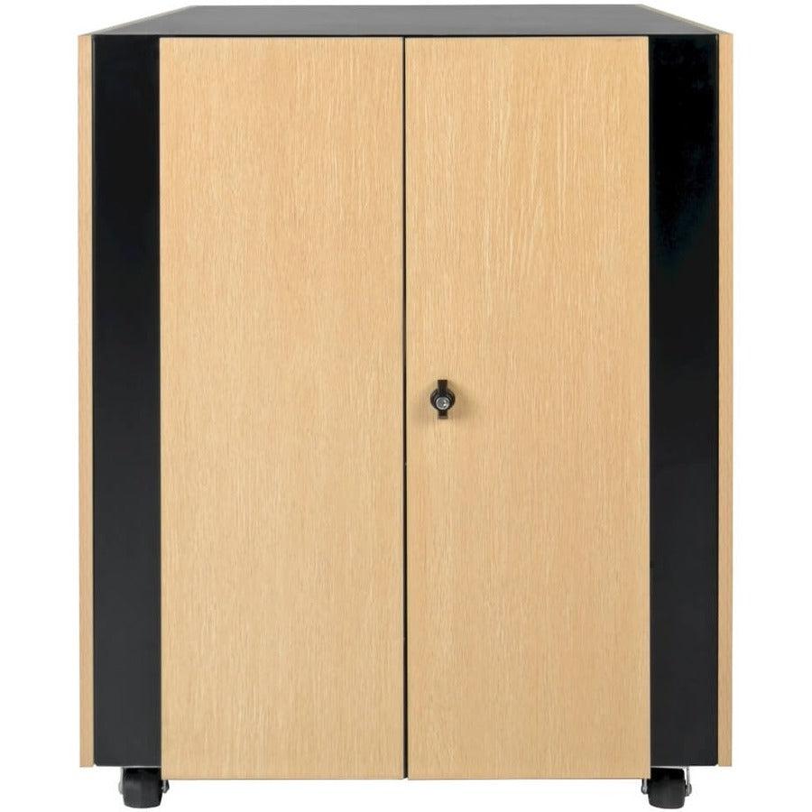 Tripp Lite Srq18U Sound Proof Rack Cabinet 18U Freestanding Rack Beige, Black