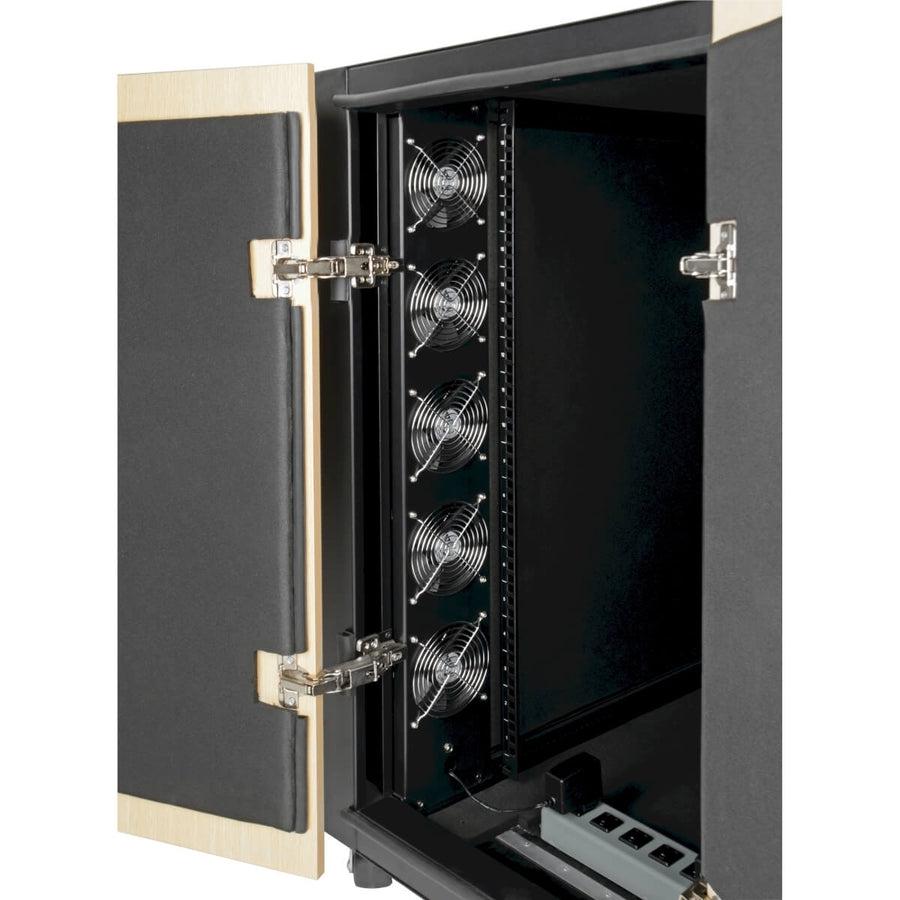 Tripp Lite Srq18U Sound Proof Rack Cabinet 18U Freestanding Rack Beige, Black