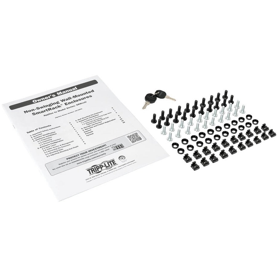 Tripp Lite Srw12U Smartrack 12U Low-Profile Switch-Depth Wall-Mount Small Rack Enclosure