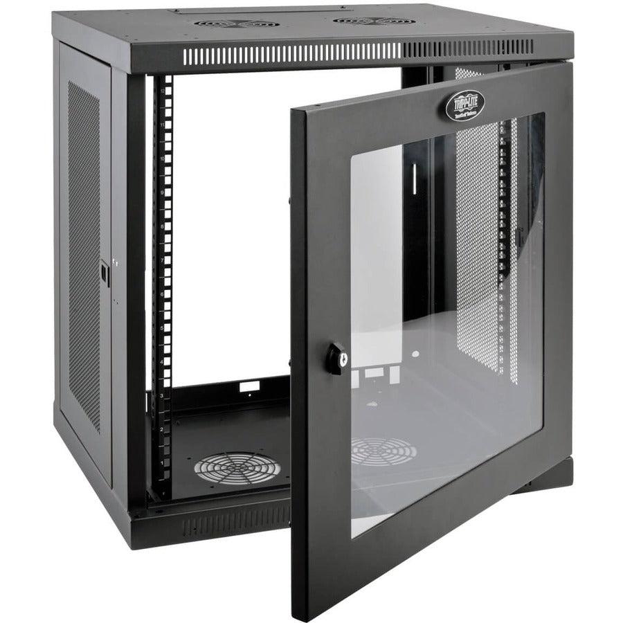 Tripp Lite Srw12Ug Smartrack 12U Low-Profile Switch-Depth Wall-Mount Small Rack Enclosure, Clear Acrylic Window