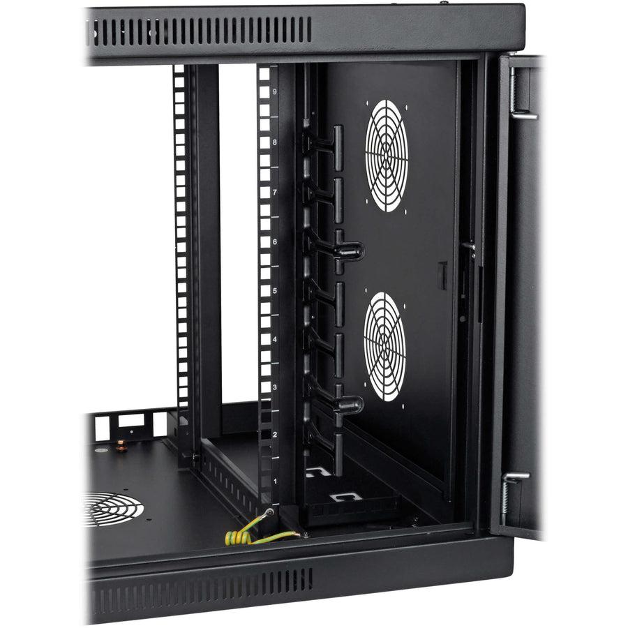 Tripp Lite Srw9Udpgvrt Smartrack 9U Low-Profile Switch-Depth-Plus Wall-Mount Mini Rack Enclosure, Wide, Acrylic Window