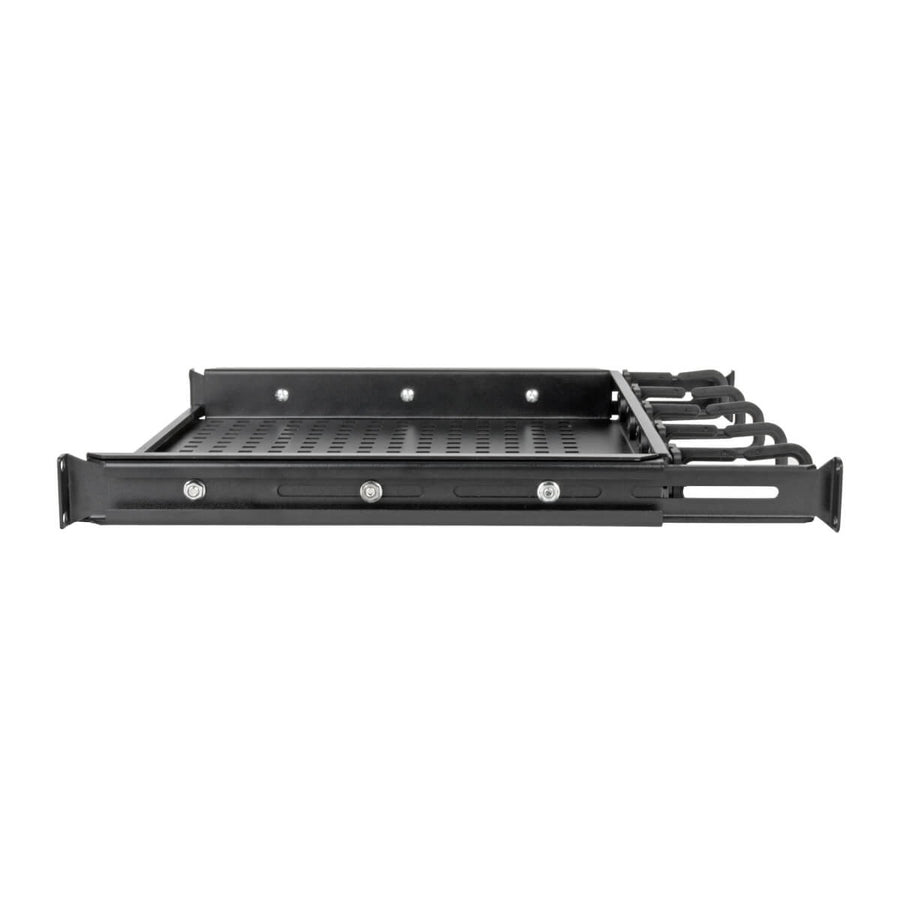 Tripp Lite Srwshelf4P1U Cantilevered Steel Rack Shelf - 1U, Vented, Integrated Cable Rings, 14.2 In. Deep, Holds Up To 50 Lbs (22.2 Kgs)