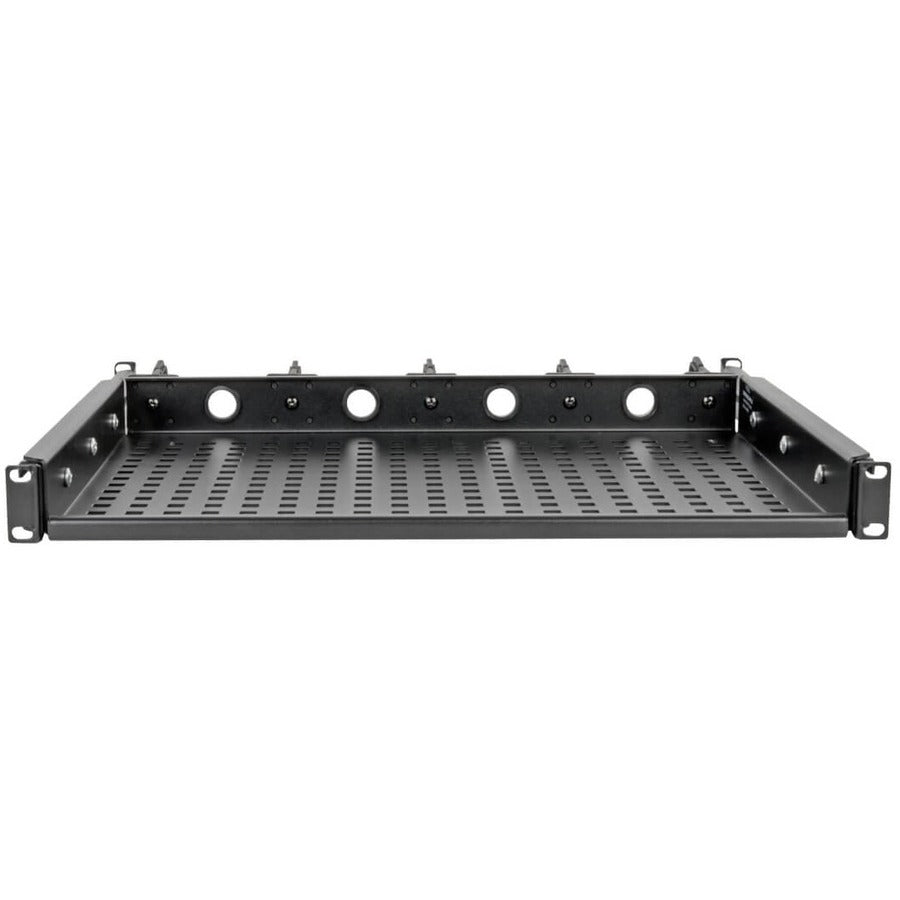 Tripp Lite Srwshelf4P1U Cantilevered Steel Rack Shelf - 1U, Vented, Integrated Cable Rings, 14.2 In. Deep, Holds Up To 50 Lbs (22.2 Kgs)