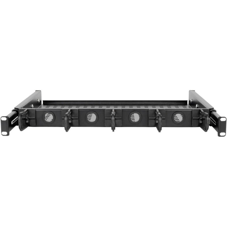 Tripp Lite Srwshelf4P1U Cantilevered Steel Rack Shelf - 1U, Vented, Integrated Cable Rings, 14.2 In. Deep, Holds Up To 50 Lbs (22.2 Kgs)